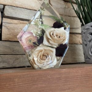 flowers preserved in resin