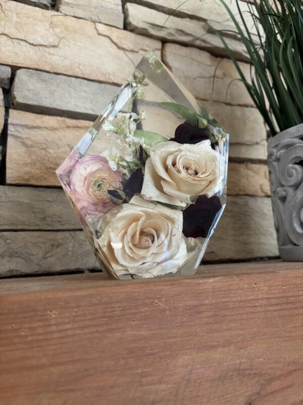 flowers preserved in resin